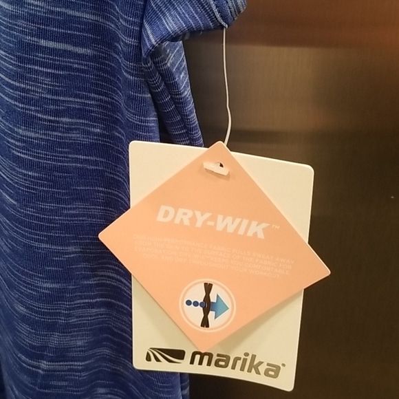 💕MARIKA💕 Lapis Crossover Tank Dry-Wik ~ Blue - Picture 7 of 10